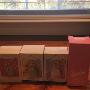 Set of 4 Barbie Spring Ornaments